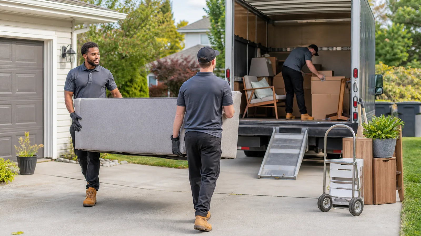 moving service professional at work