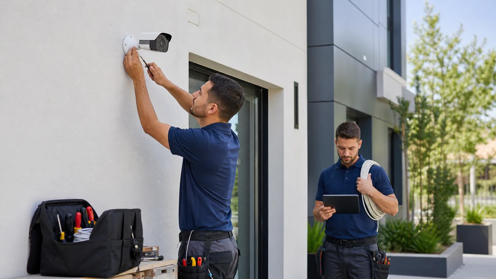 electrical contracting service professional at work