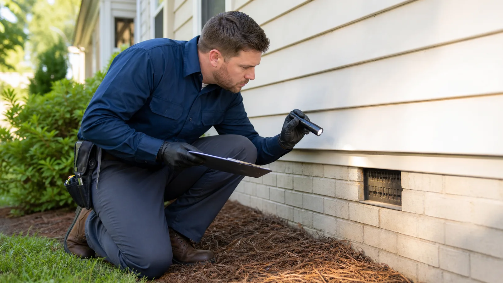 pest control service professional at work