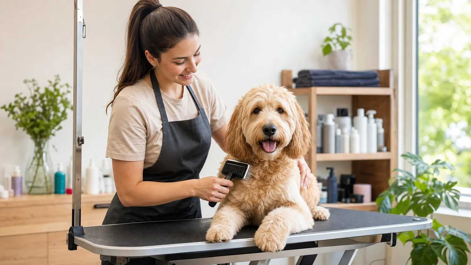 pet grooming service professional at work